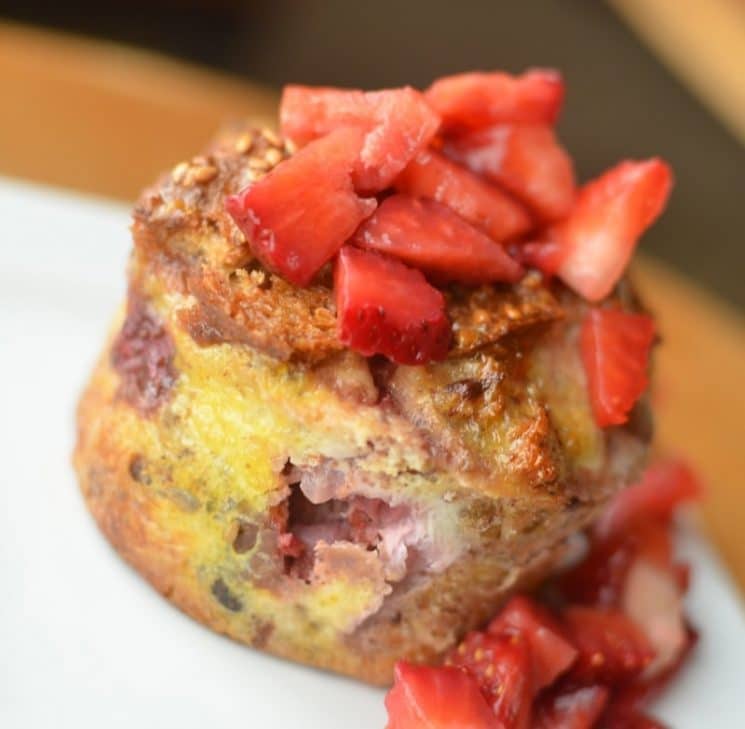 Berry Breakfast Bowls- Mini French Toast Casseroles. Here it is: a simple, balanced breakfast!